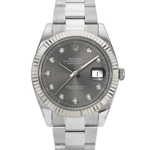 Rolex Datejust 126334 Rhodium Diamond Dial