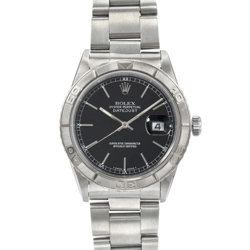 Rolex Datejust 16264 Black Turn-O-Graph