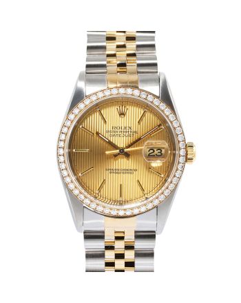 Rolex Datejust 16233 Diamond Champagne Tapestry